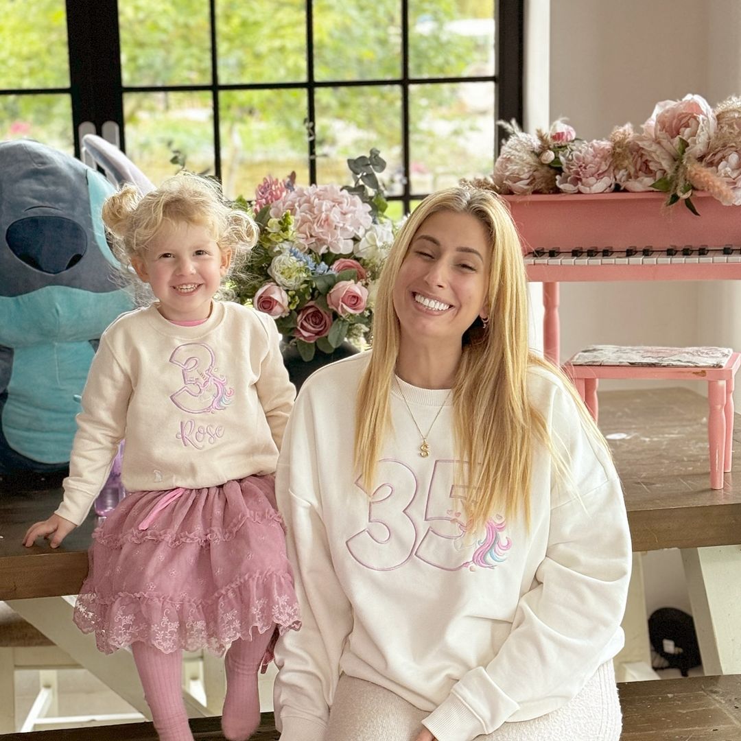 Watch: Stacey Solomon's extravagant £830 celebration with 'birthday twin' Rose, 4