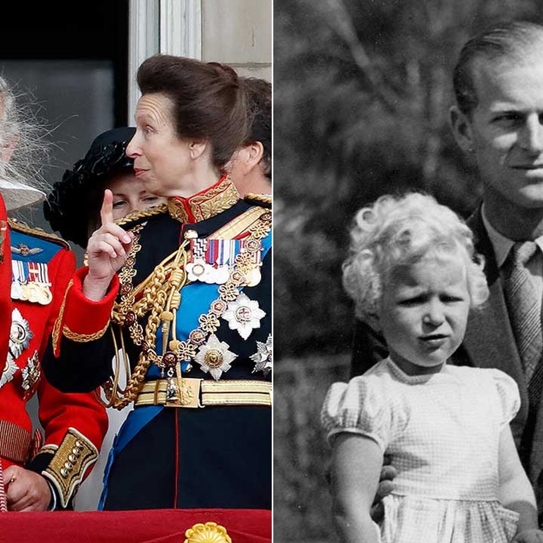 The sweet moment Prince Philip dotes on young Princess Anne in resurfaced clip