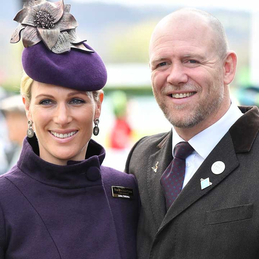 Zara Tindall steals the show in statement floral hat at Cheltenham Festival