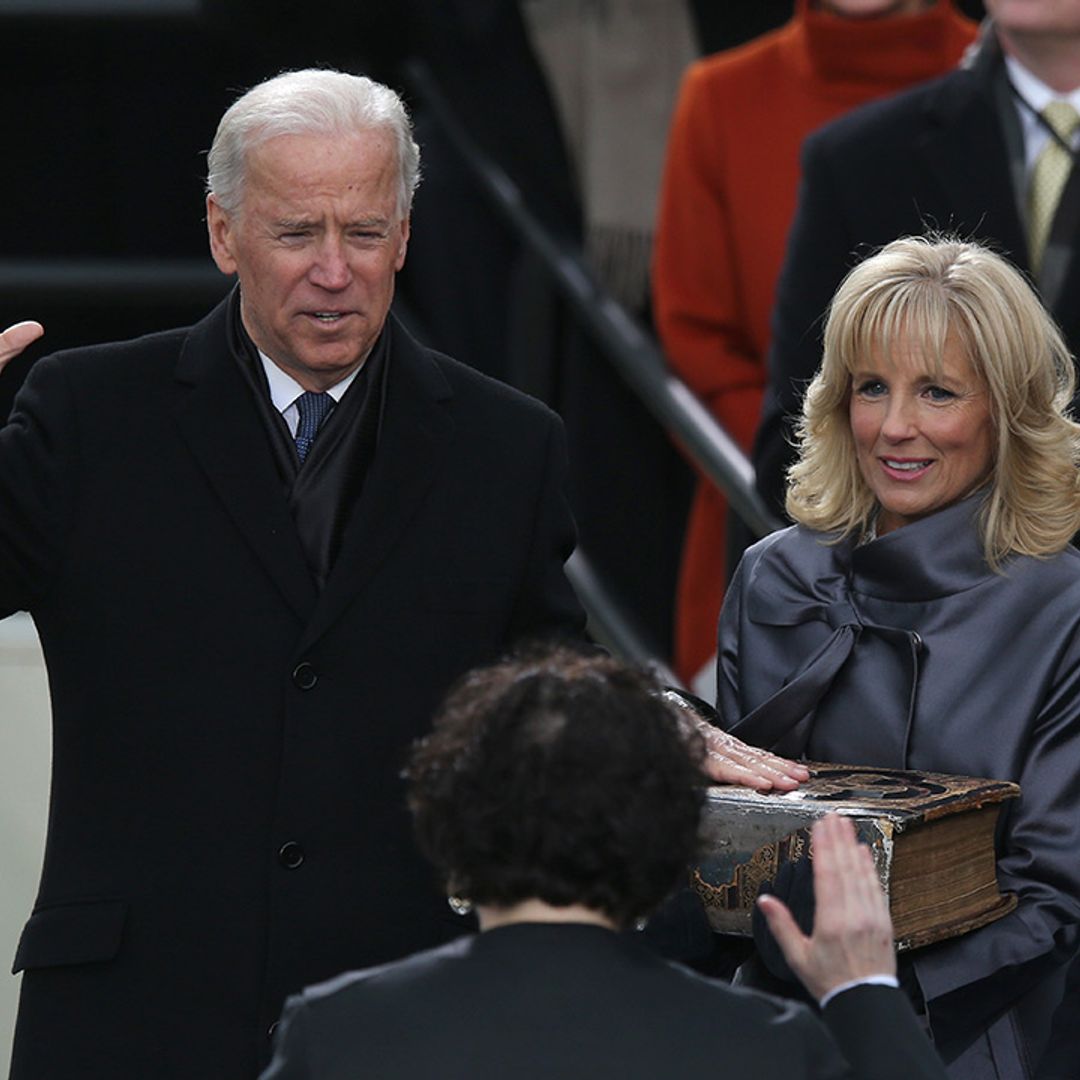 The poignant moment no-one saw at Joe Biden's inauguration