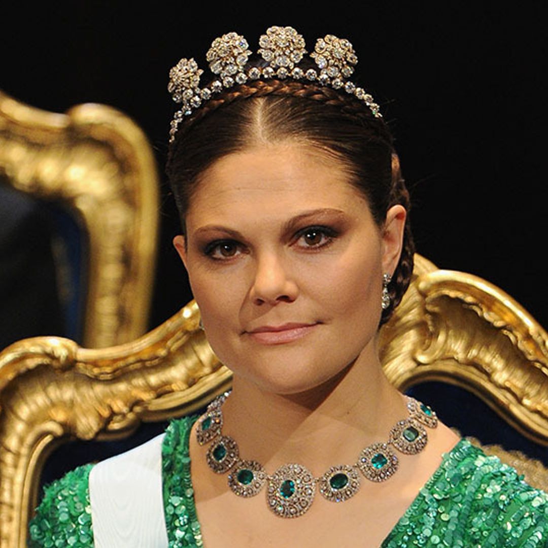 Crown Princess Victoria wows in H&M gown as she receives honour at LGBTQ awards