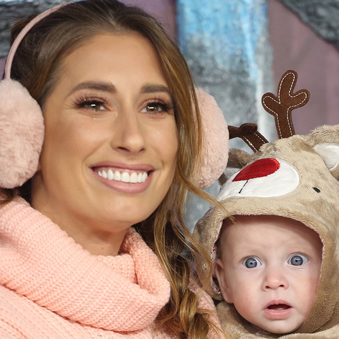 Stacey Solomon shares photo of herself in labour with baby Rex