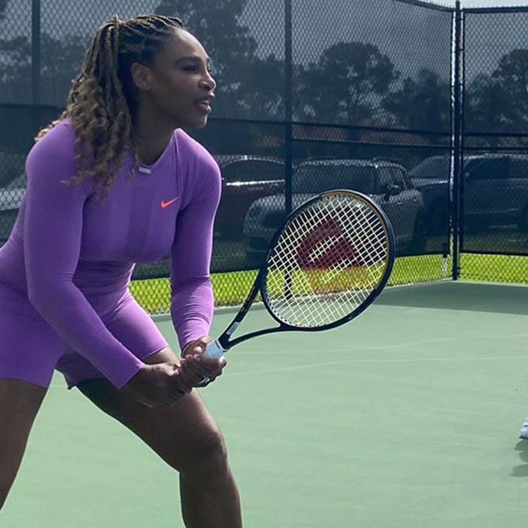 Serena Williams' daughter Olympia, two, wows dad with her impressive abs