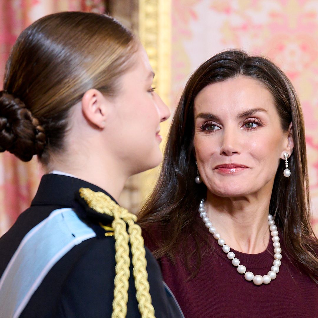 Princess Leonor, 19, stuns in military uniform alongside glamorous mother Queen Letizia ahead of major milestone