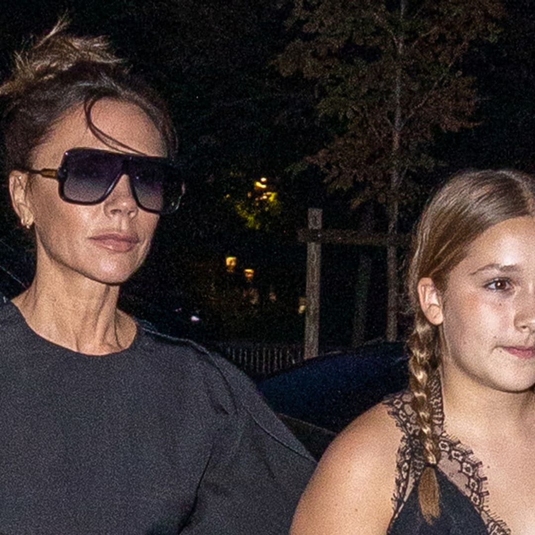 Harper Beckham looks so grown up in edgy ripped jeans Victoria Beckham would never wear