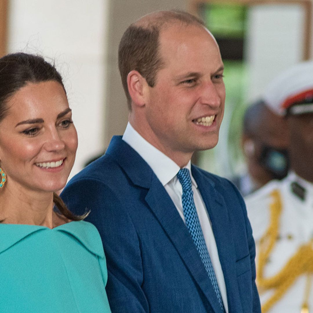 Kate Middleton and Prince William pictured at their luxurious Bahamas hotel