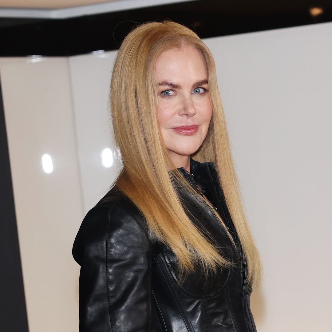 Nicole Kidman just wore the perfect It-girl combo of Y2K leather and low-rise jeans 