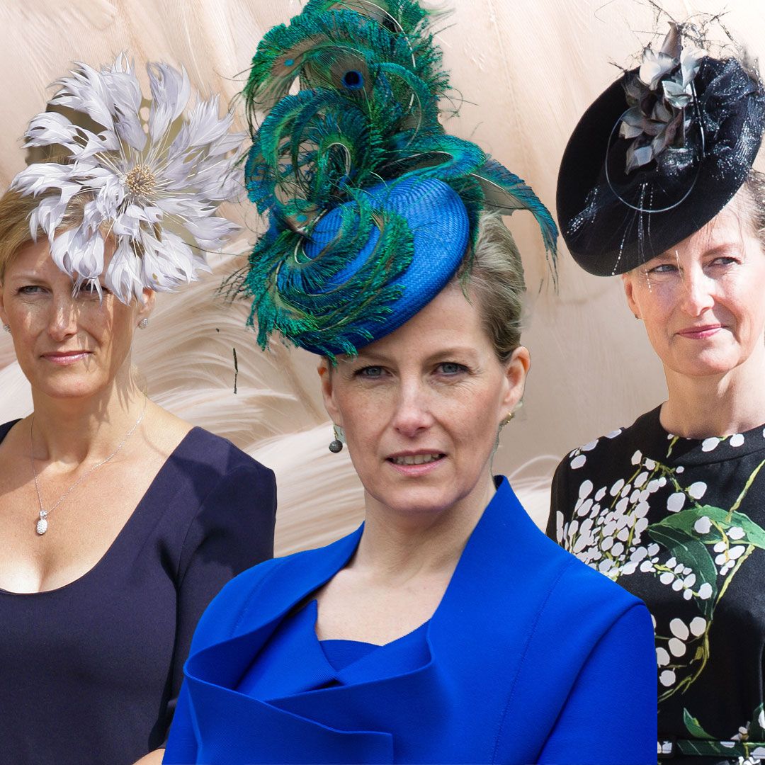 Duchess Sophie's unique feathered fascinators from her Easter Sunday collection