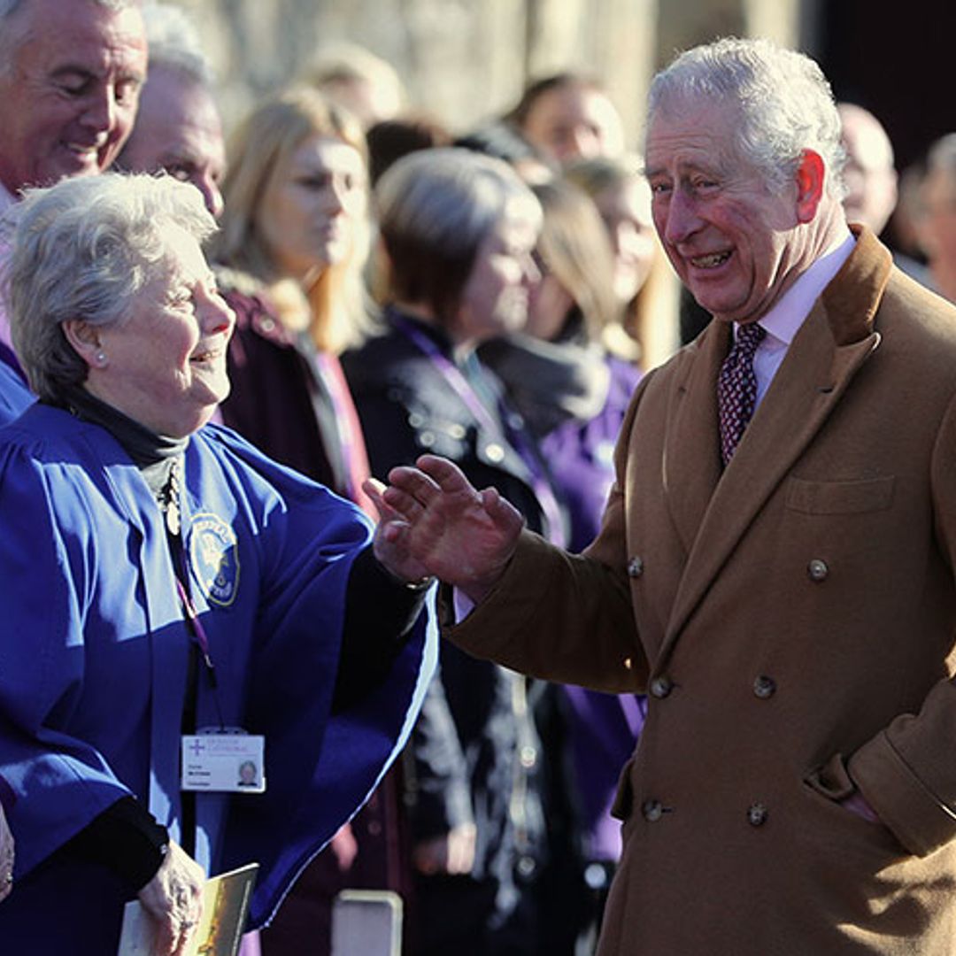 See Prince Charles' security dash over to him when well-wisher breaks protocol