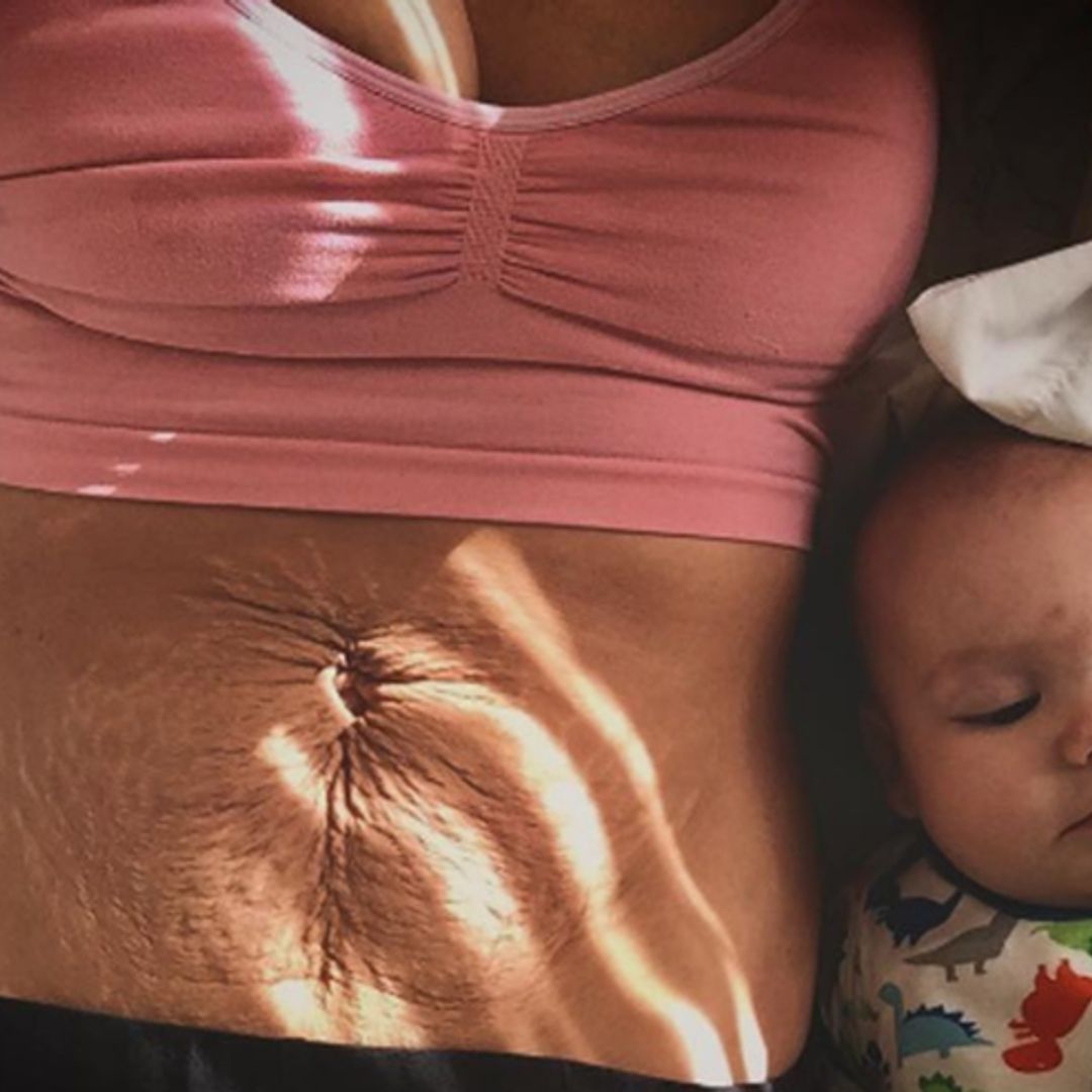 Mum-of-two shares searingly honest photo showing the 'dark sides of motherhood and pregnancy'