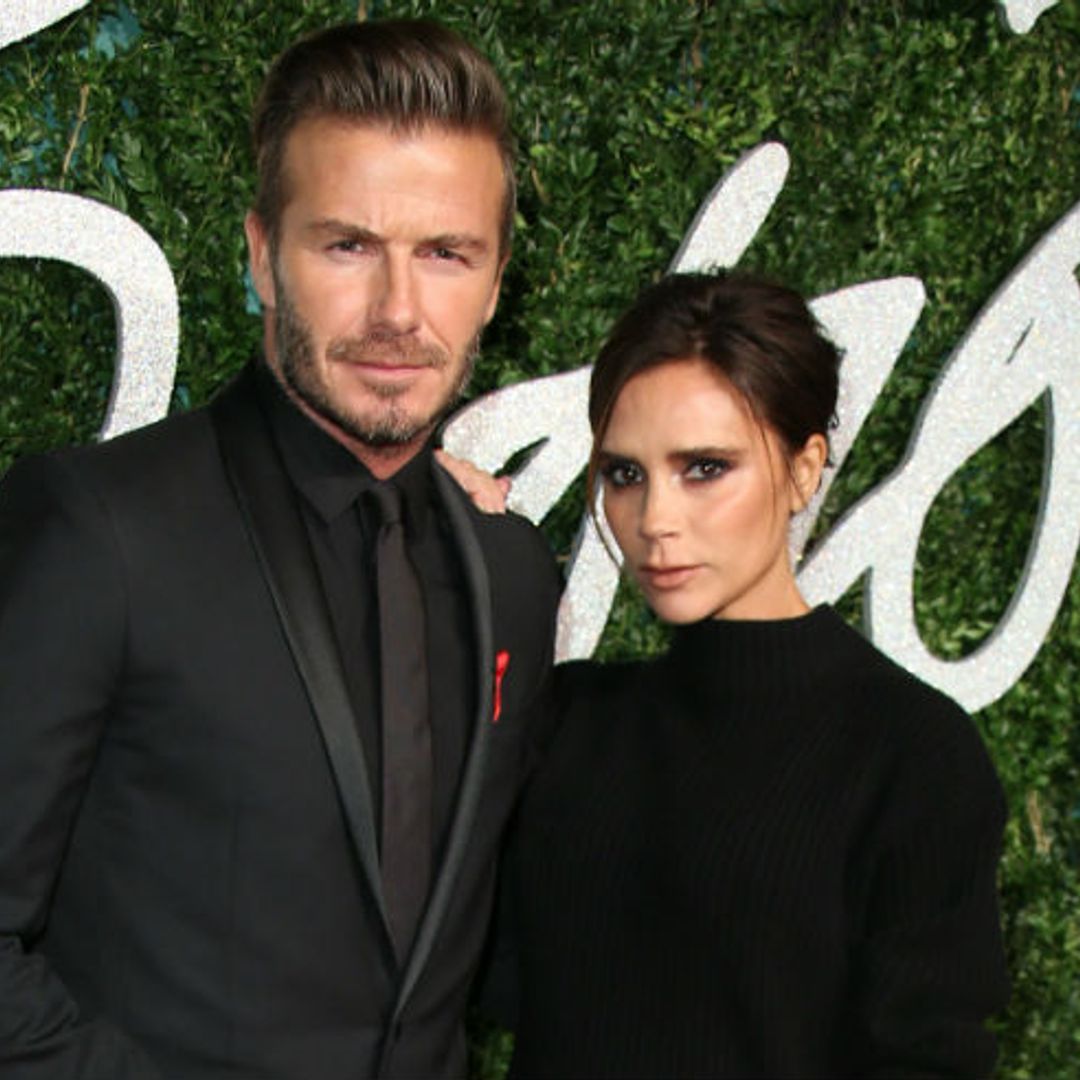 Doting husband David Beckham treats Victoria and her team after a long day at work