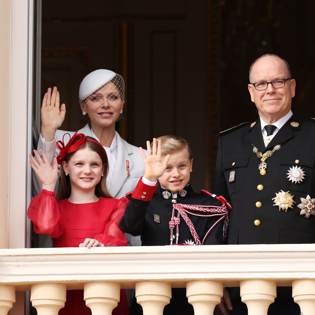 Princess Charlene and Prince Albert's twins, 10, completely steal the show on Monaco's national day