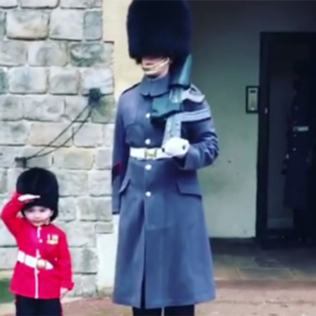 This little boy dressed as a Queen's Guard will melt your heart!