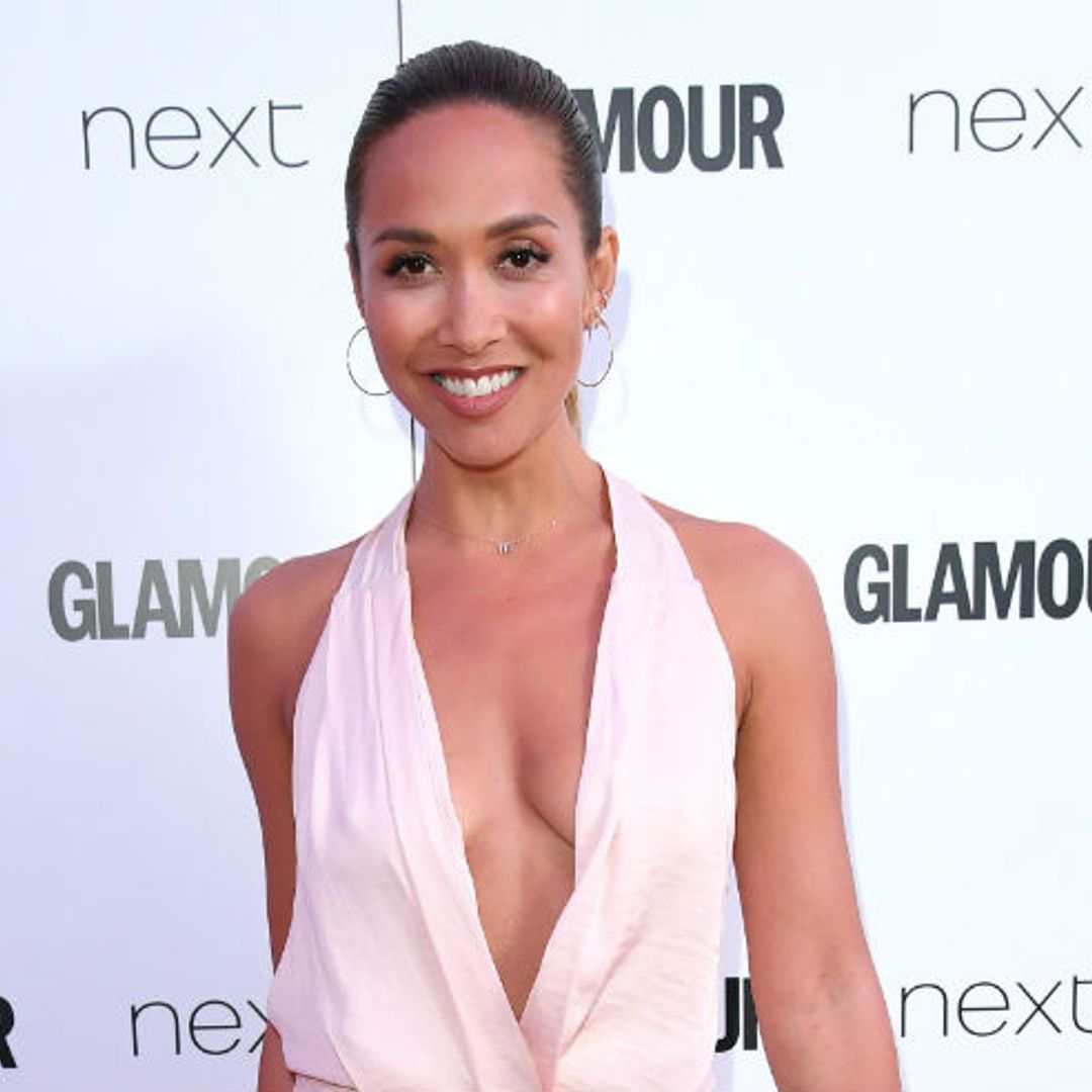 Myleene Klass turns heads in a £100 blush maxi dress from Littlewoods at the Glamour Women of the Year Awards