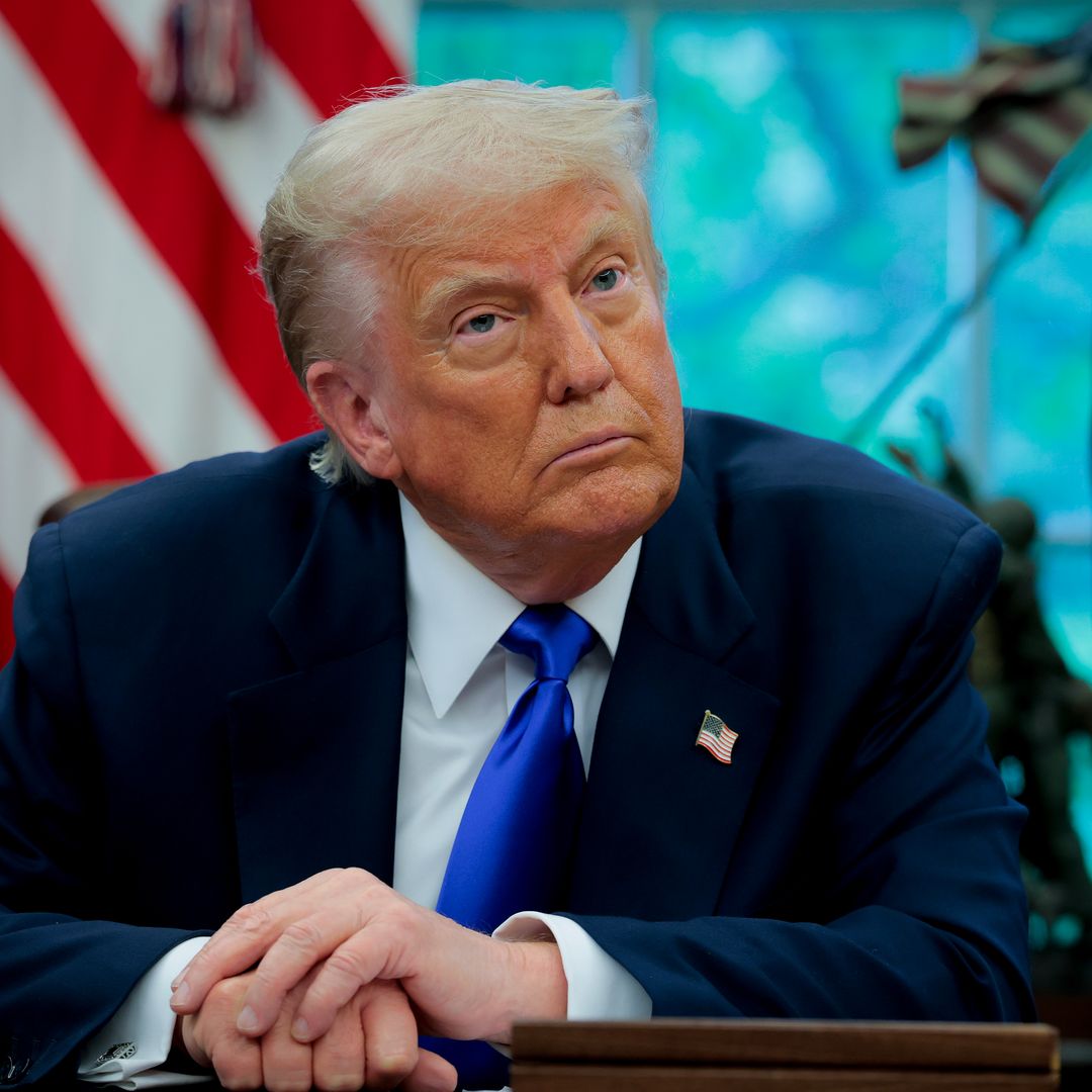 Watch the moment President Trump responds to reporter's 'chicken' comment