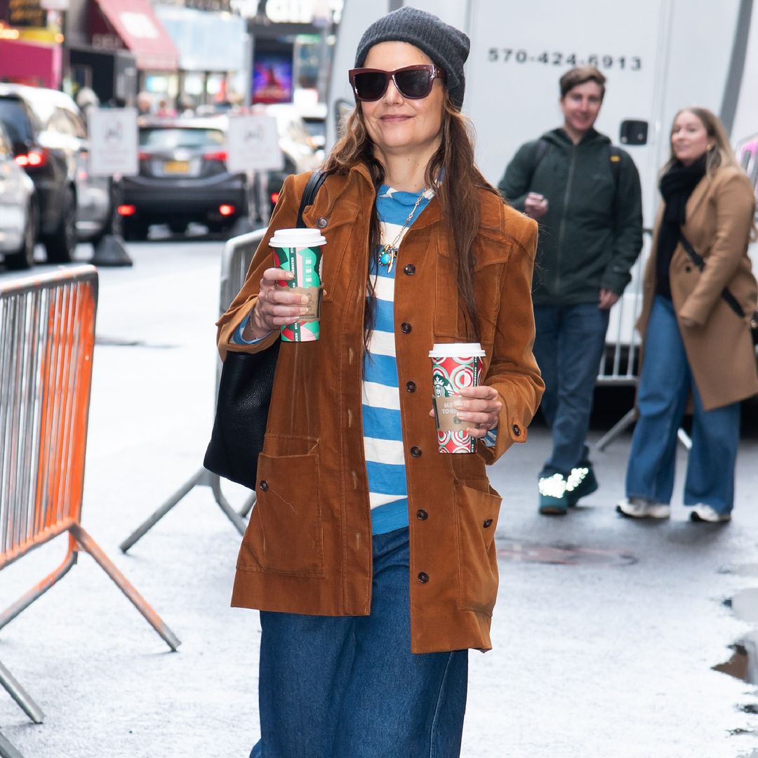 Katie Holmes’ latest kaleidoscopic look has to be seen to be believed