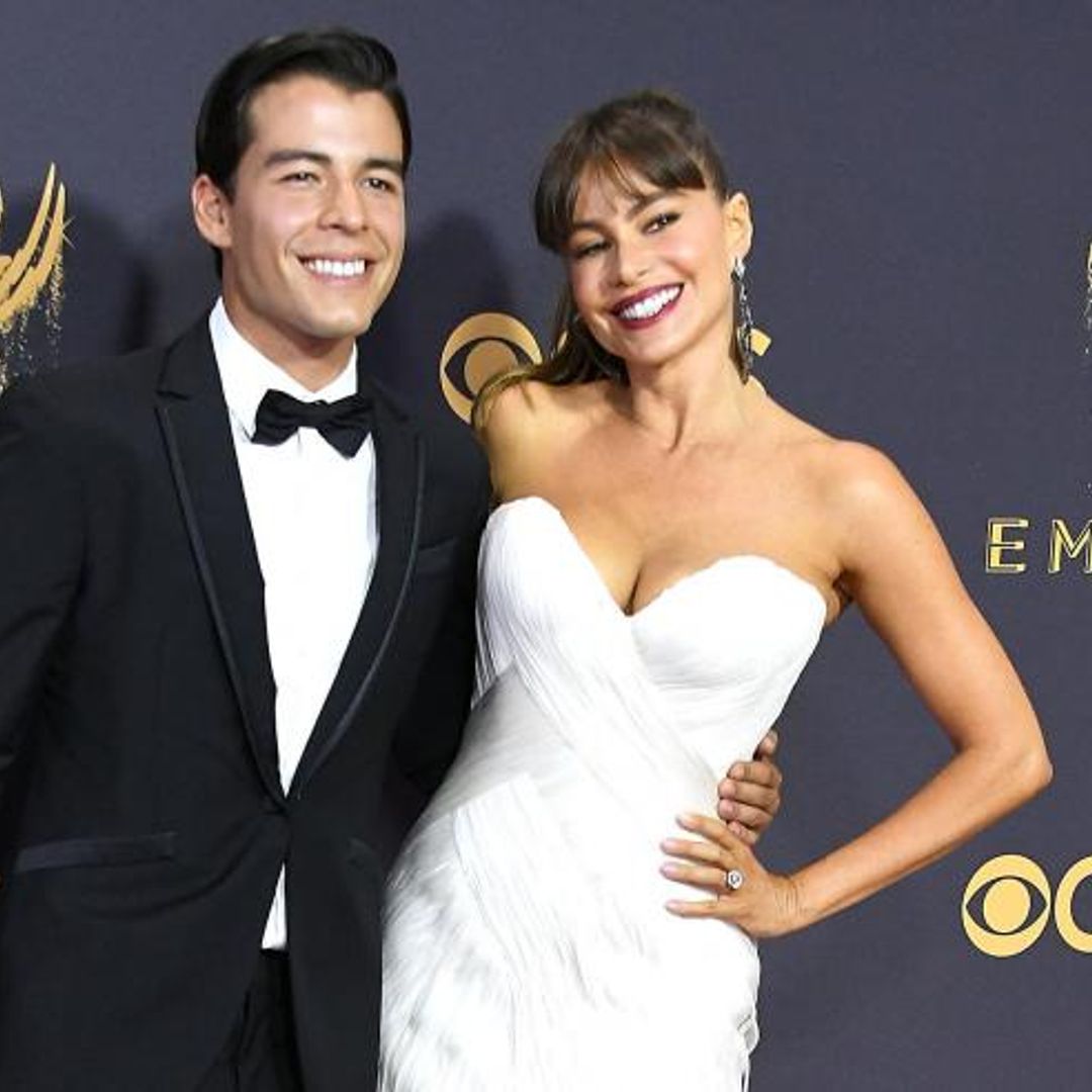 Sofia Vergara and dapper son Manolo pose up a storm at the Emmys