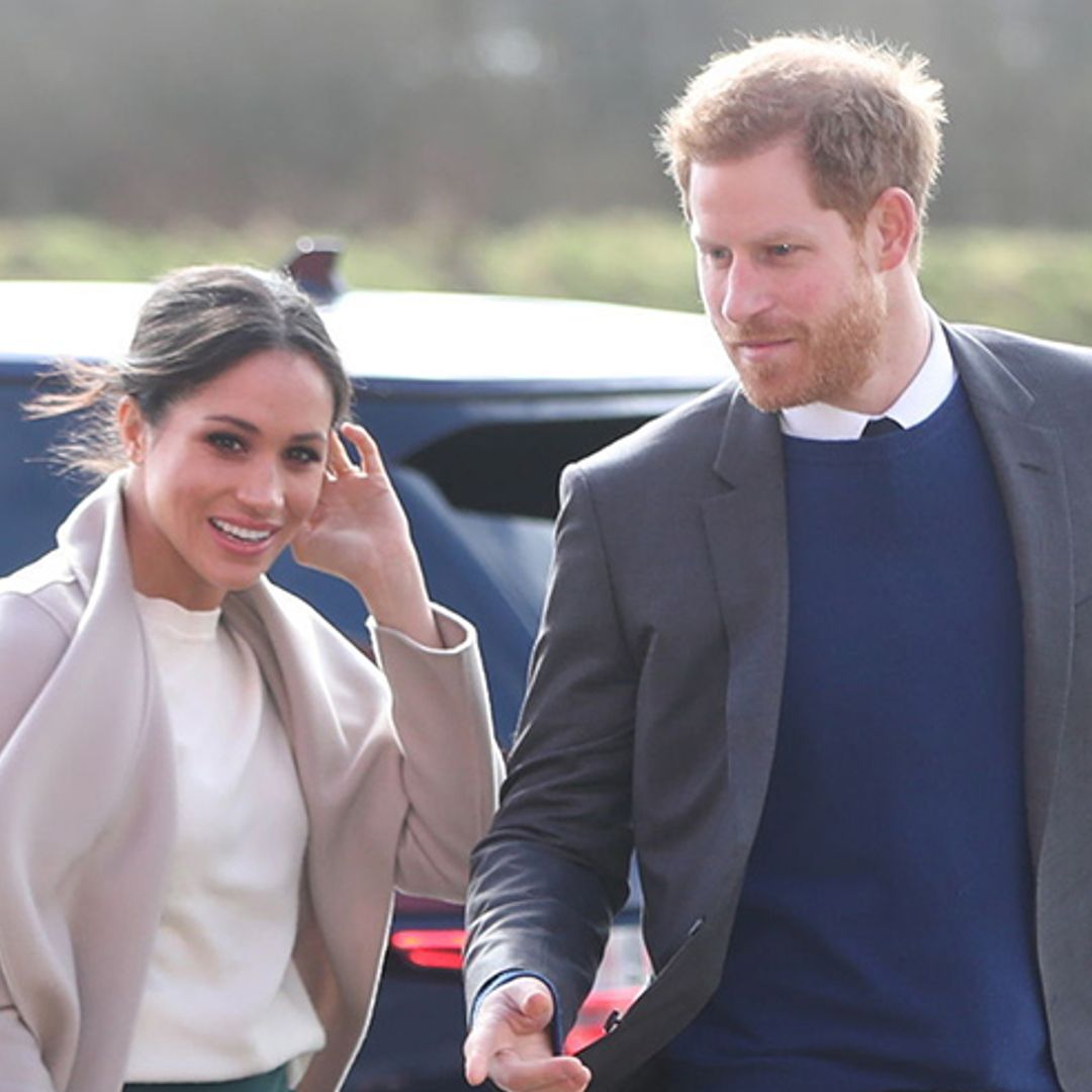 Meghan Markle stuns in Mackage coat on surprise visit to Northern Ireland