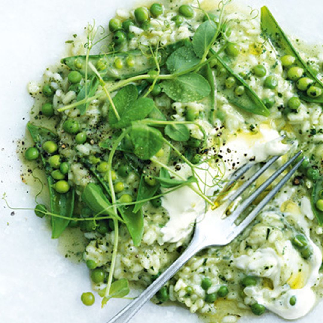 Spring Pea and Mint Risotto