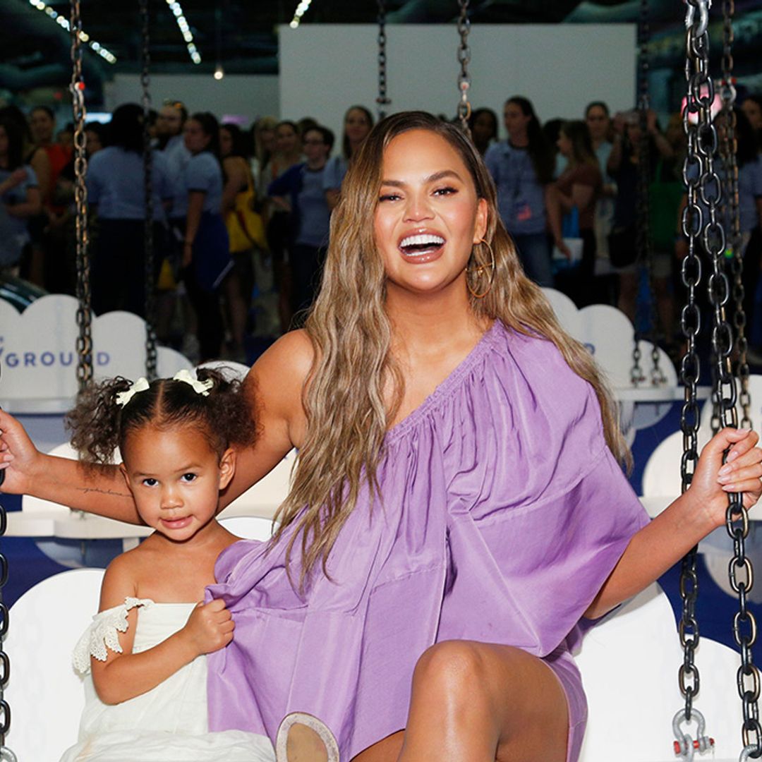 Chrissy Teigen's daughter just wore Princess Charlotte's favorite British brand - and it's SO cute