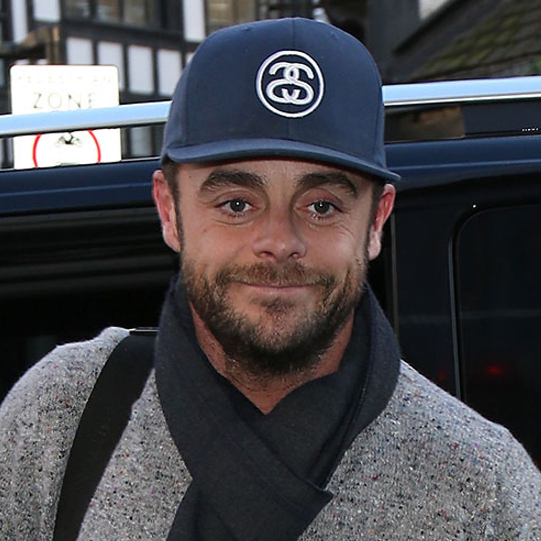 Ant McPartlin makes rare public appearance as he stops to pose with a fan