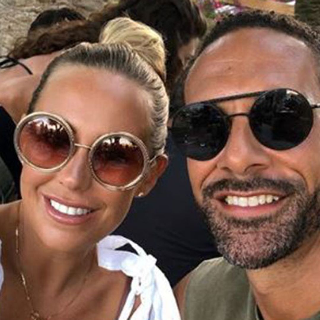 Kate Wright shows off the sweet gift Rio Ferdinand's children have given her