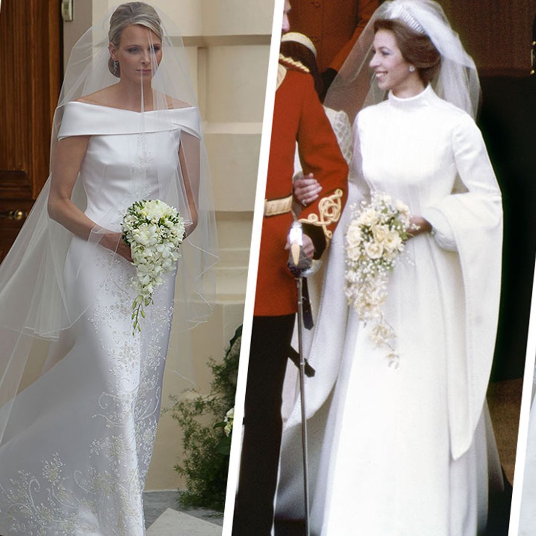 28 royal brides with historic wedding dresses: Princess Anne, Princess Beatrice & more