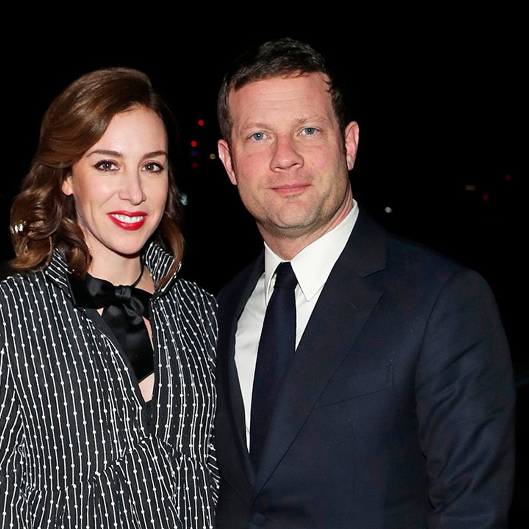 Dermot O'Leary's pregnant wife shows off baby bump as she takes charge of his hair and makeup!