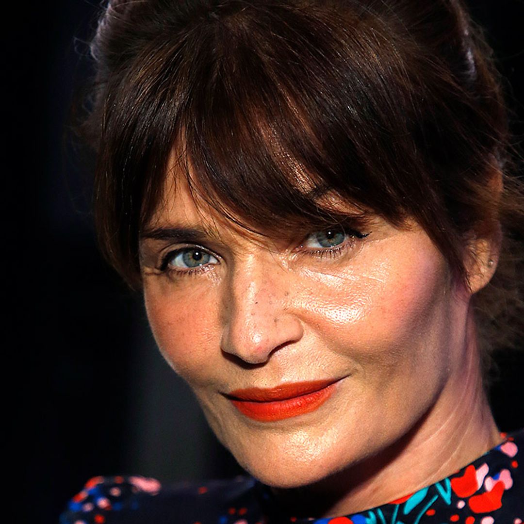 Helena Christensen's model son is her double in rare photo together