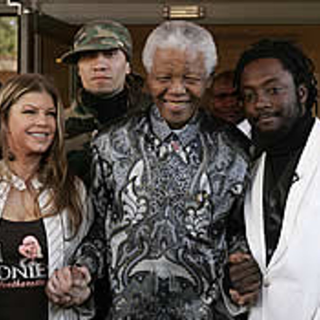 Nelson Mandela makes Black Eyed Peas' day
