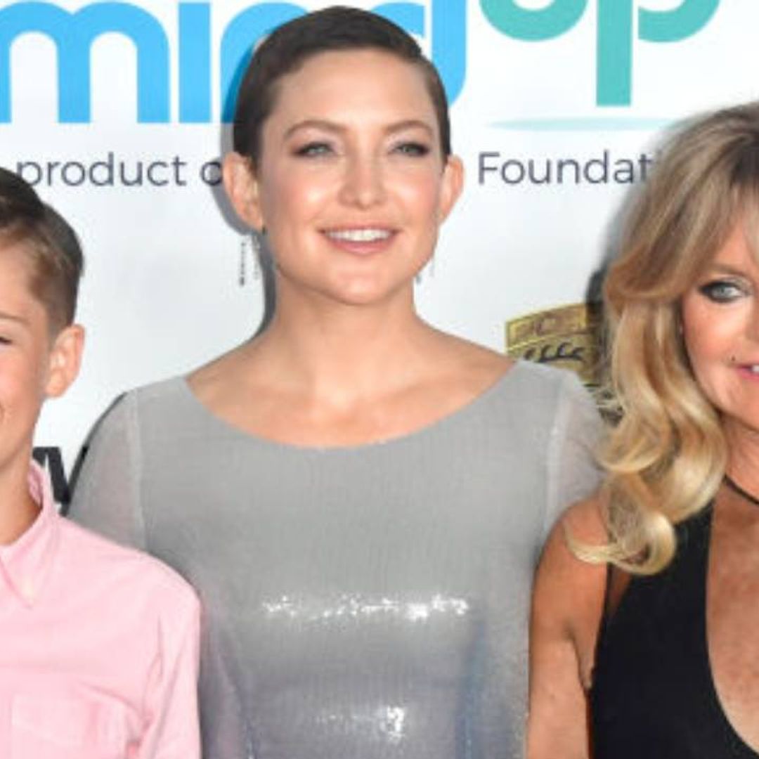 Goldie Hawn's grandson looks so grown up with facial hair and piercings