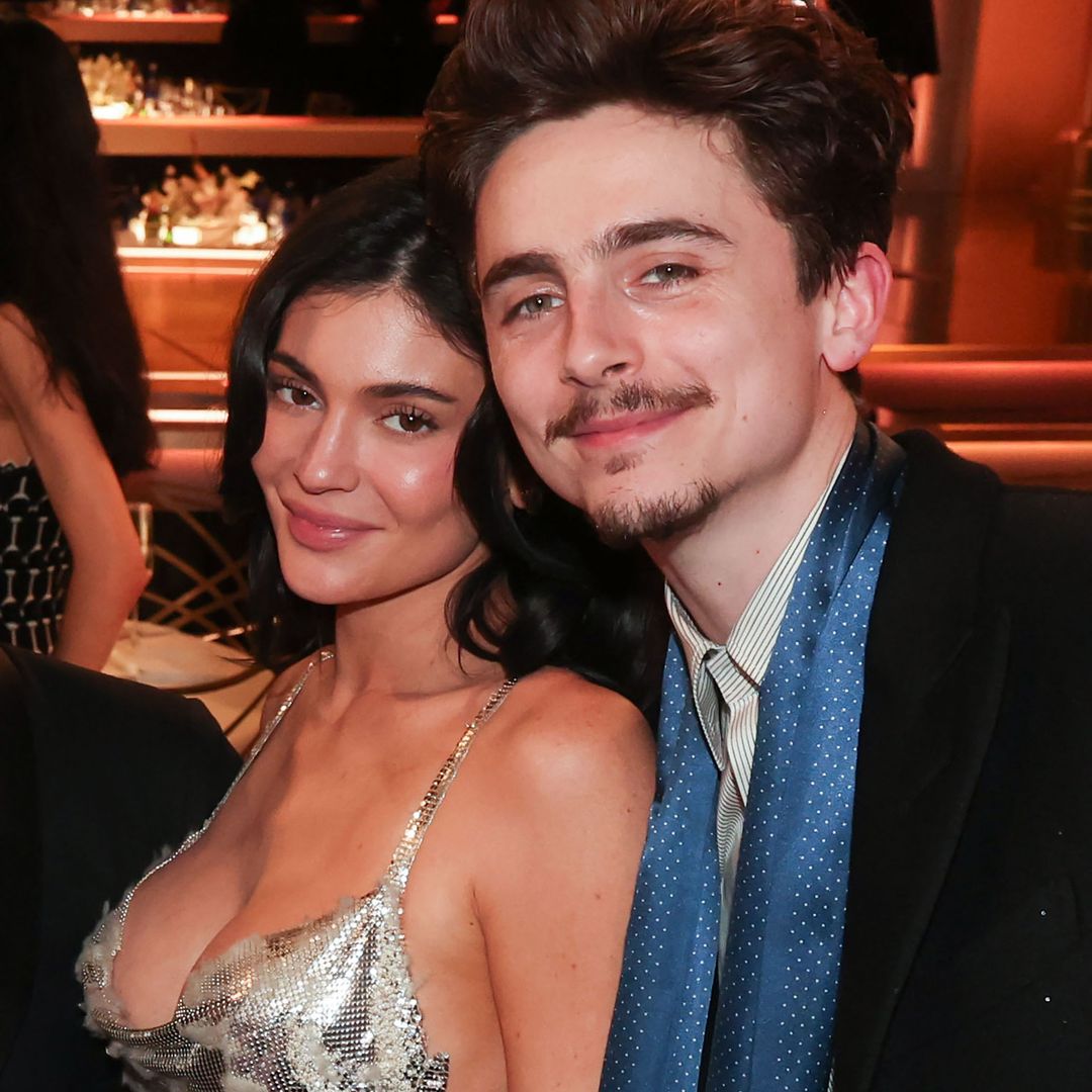 Kylie Jenner,  TimothÃ©e Chalamet during the 82nd Annual Golden Globes held at The Beverly Hilton on January 05, 2025 in Beverly Hills, California.