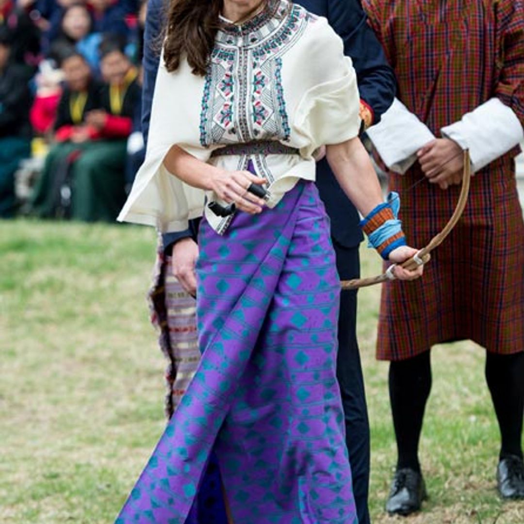 Revealed: The incredible effort that went into making Kate's Bhutanese skirt