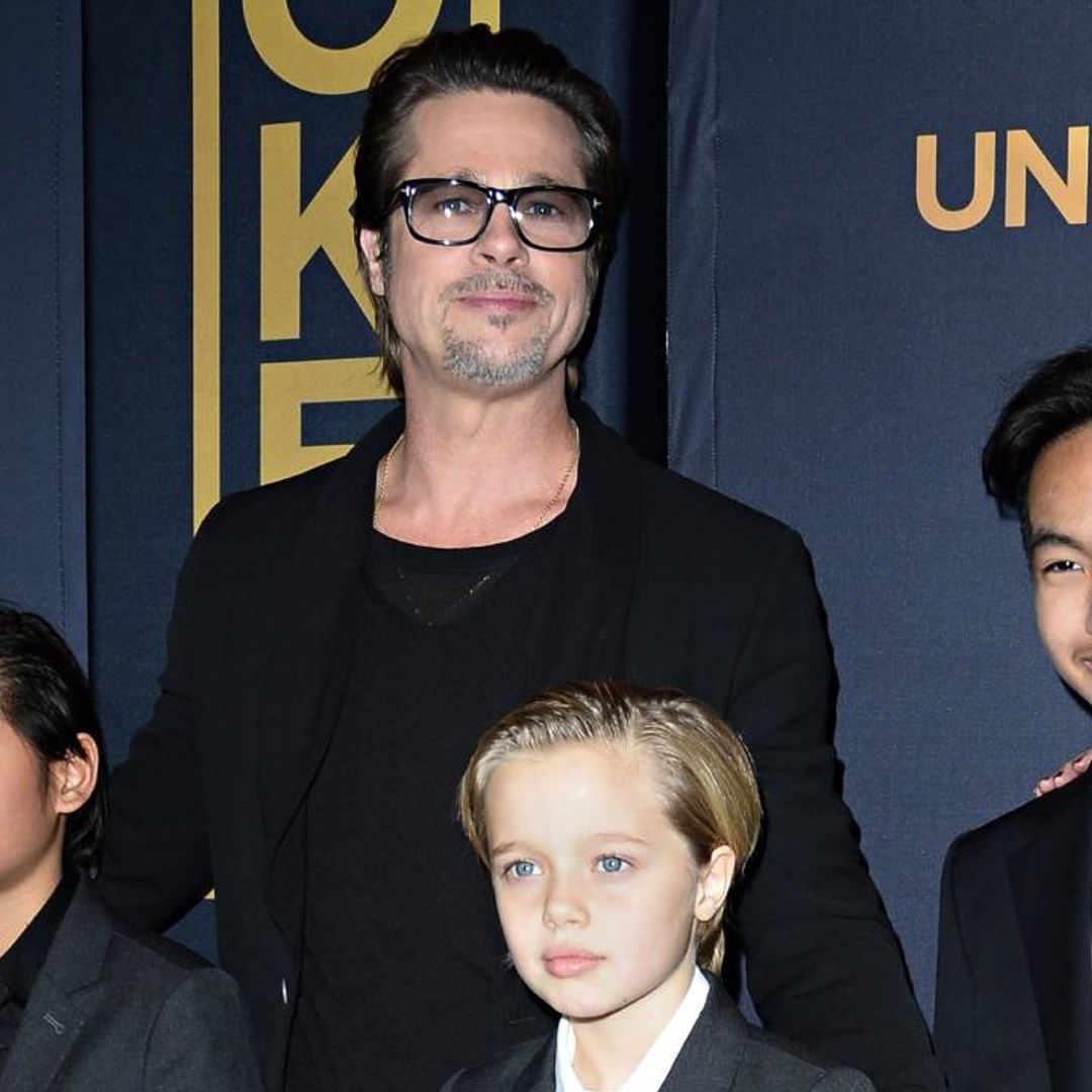 Brad Pitt dedicates first acting Oscar to his six children WATCH HELLO!