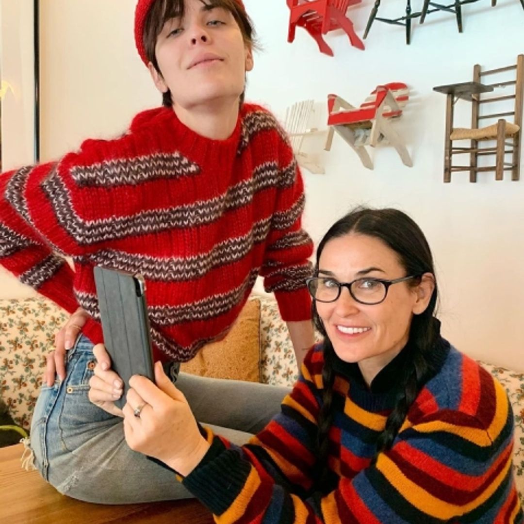 Demi Moore and daughter Tallulah Willis don festive sweaters in eye-catching new photo