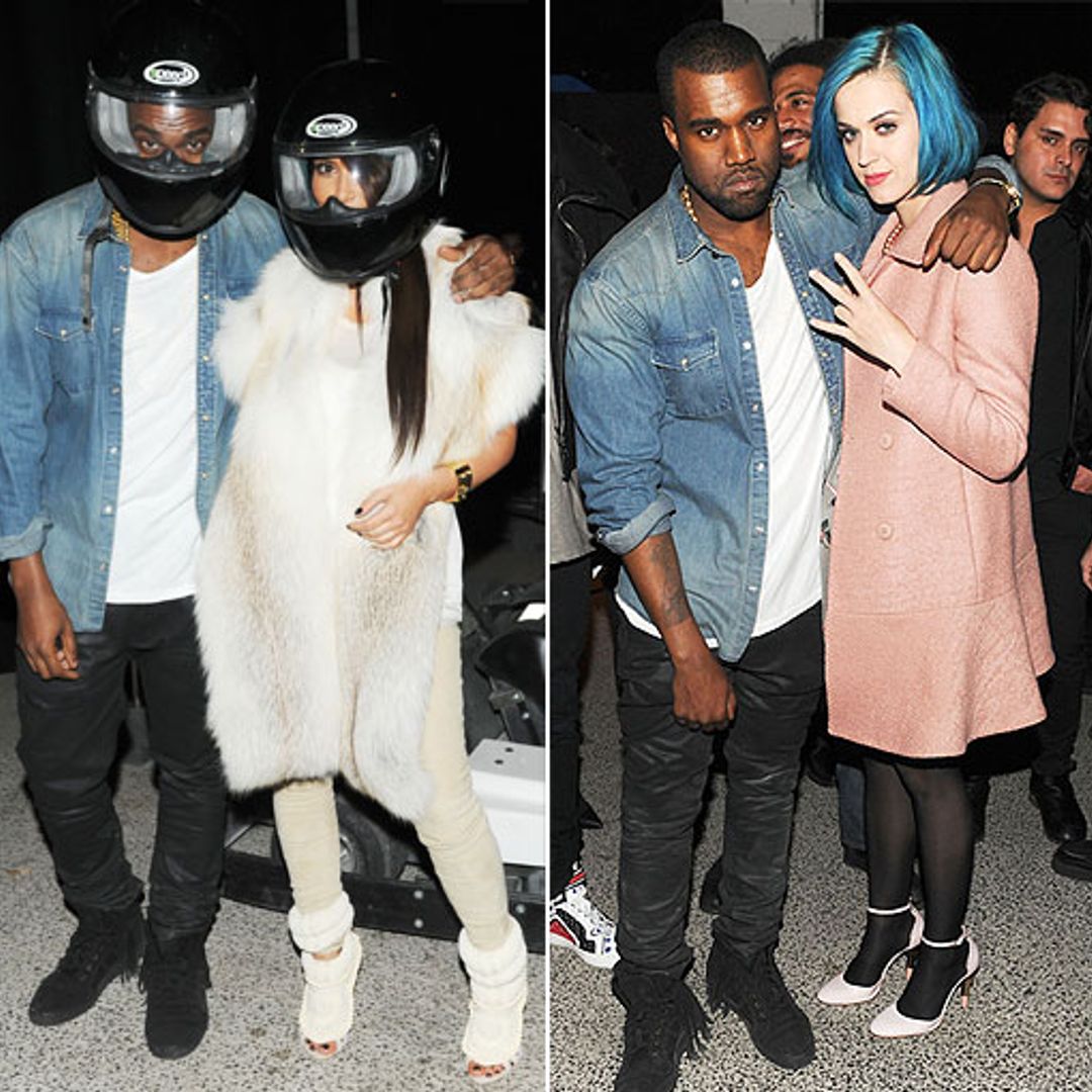 Kim joins Kanye's fashion week fun by go-karting in £3,681 heels