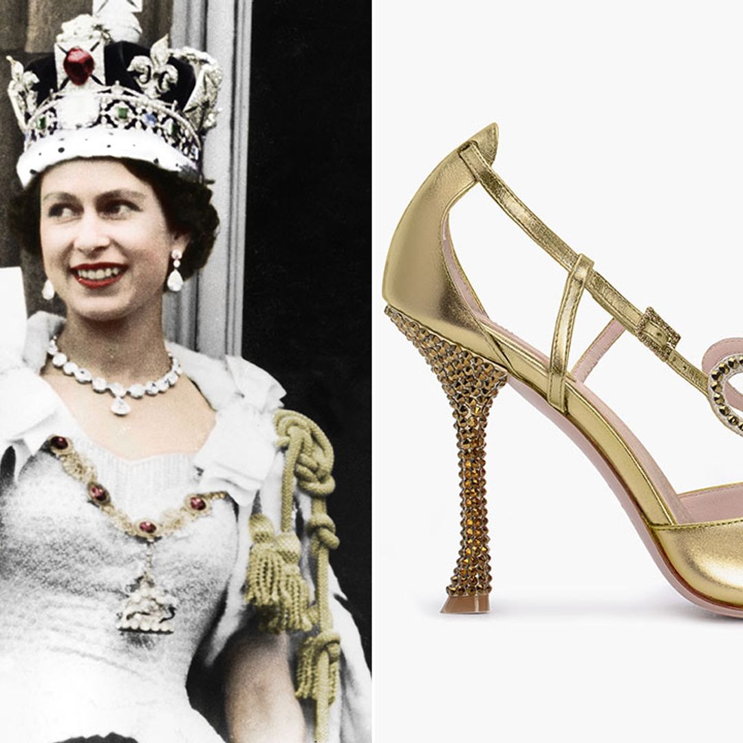 The Queen's coronation shoes have been given a modern makeover - and you can buy them