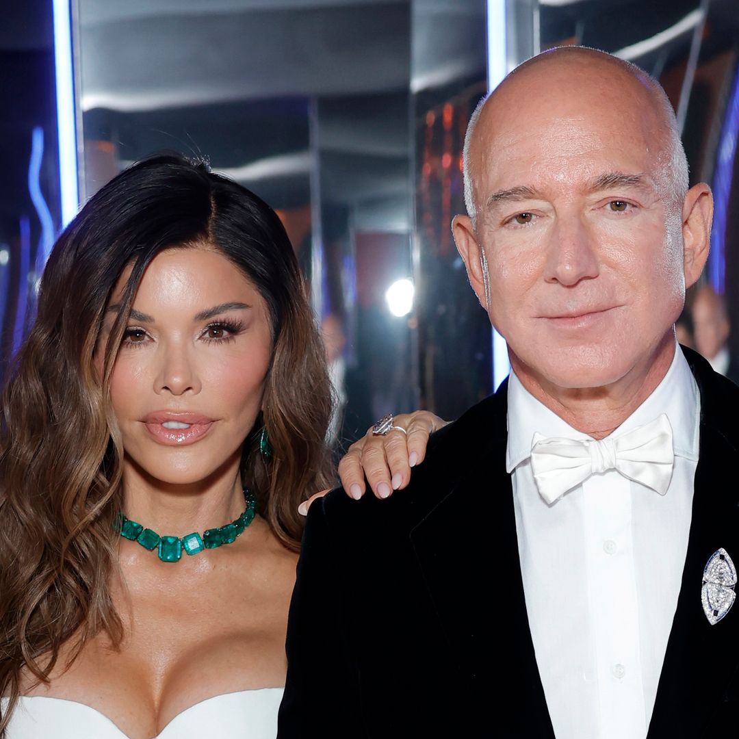 Lauren Sánchez stuns in bridal white for Oscars after party with fiancé Jeff Bezos