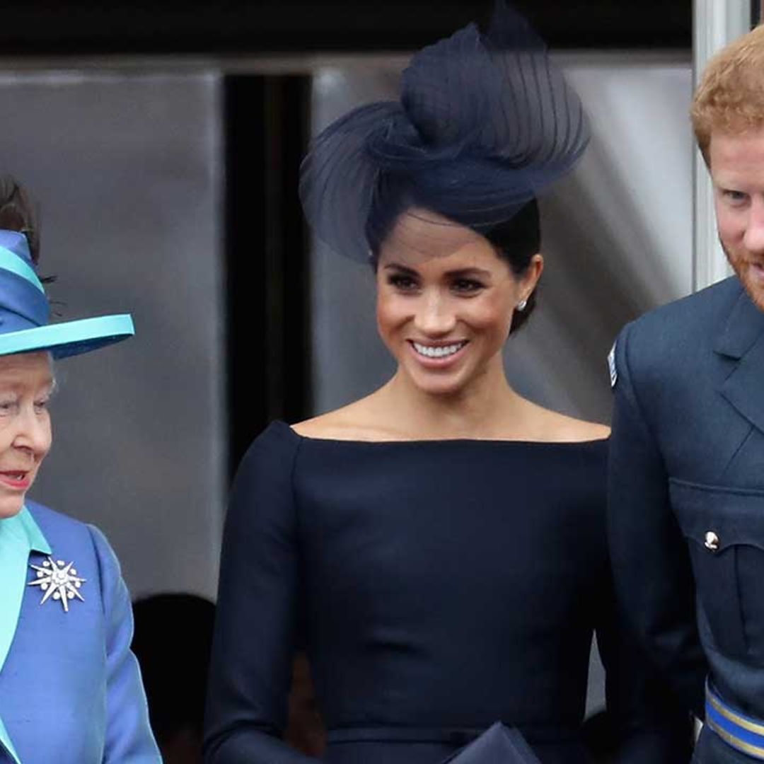 The Queen's sweet nod to Prince Harry and Meghan Markle after first wedding anniversary