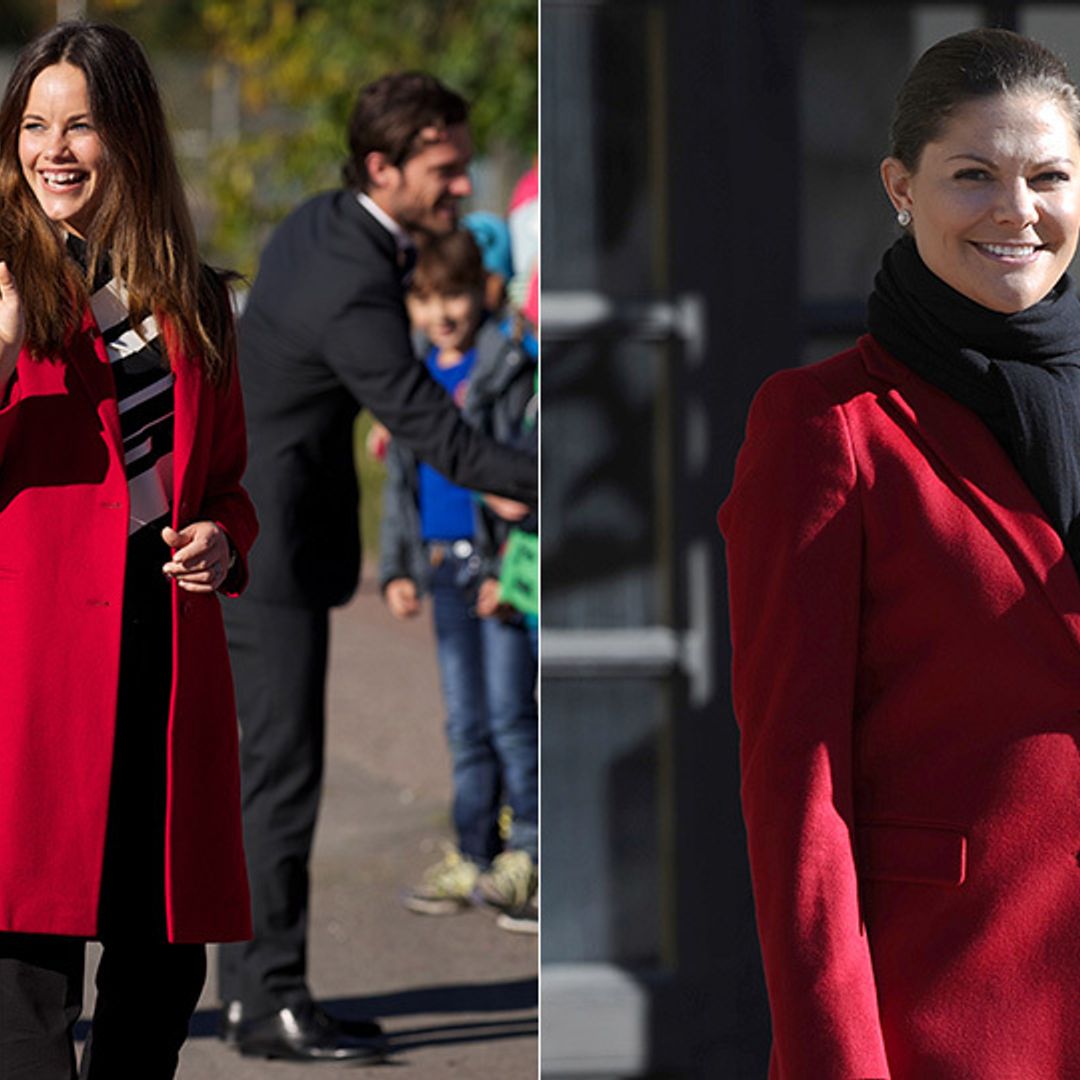 Sweden's Princess Sofia borrows clothes from her sisters-in-law
