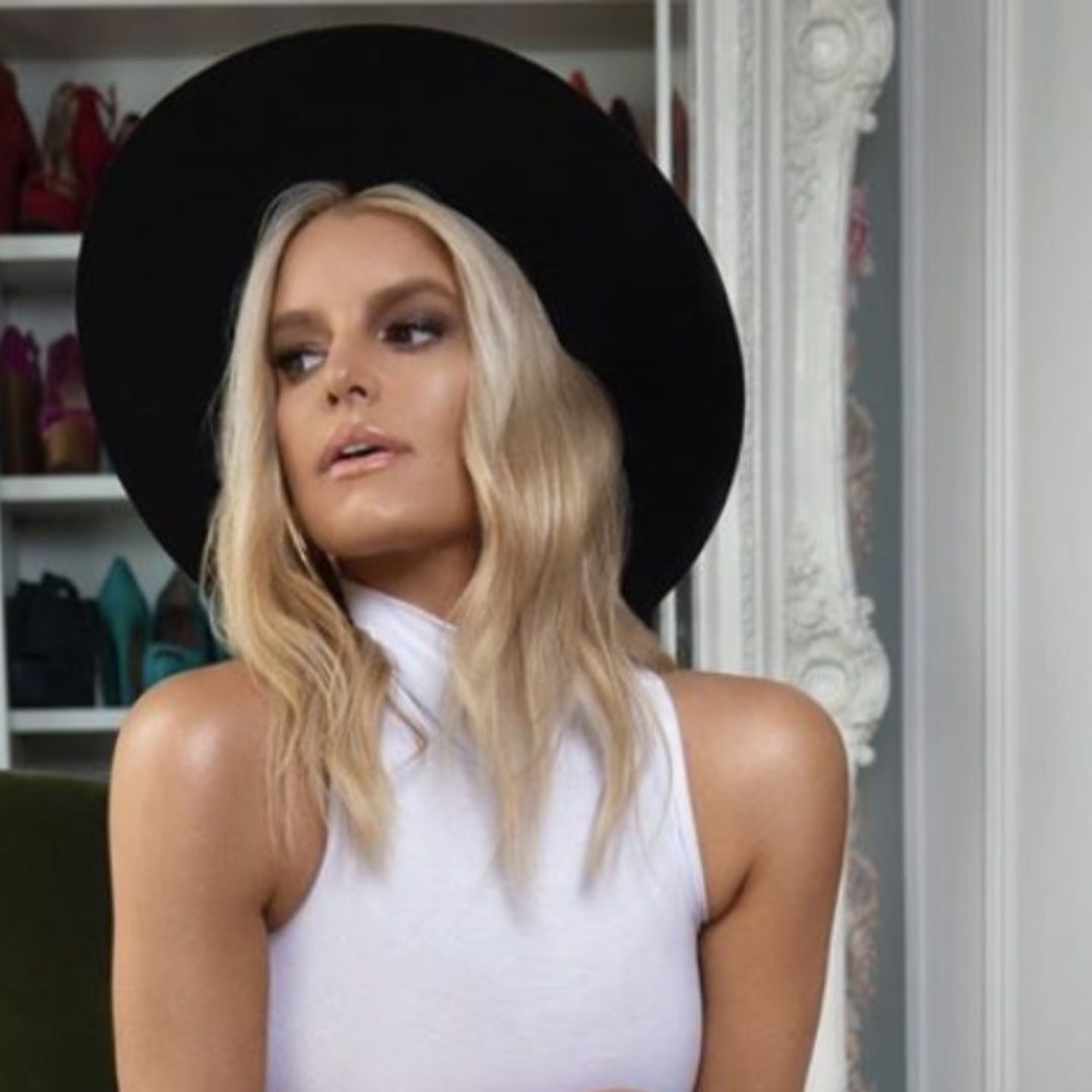 Jessica Simpson shows off toned legs in bodysuit and boots