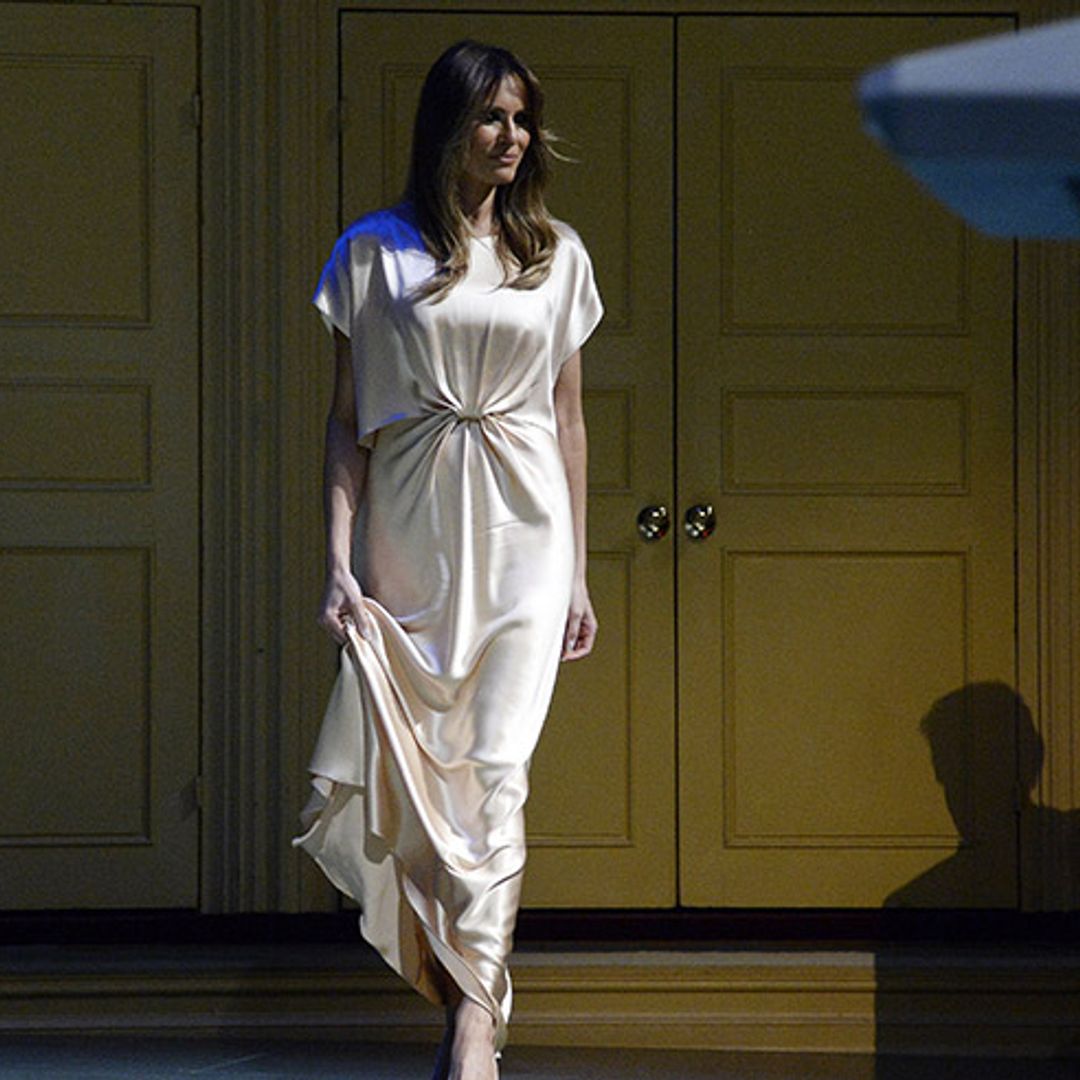 Melania Trump in Monique Lhuillier gown for Ford's Theatre gala