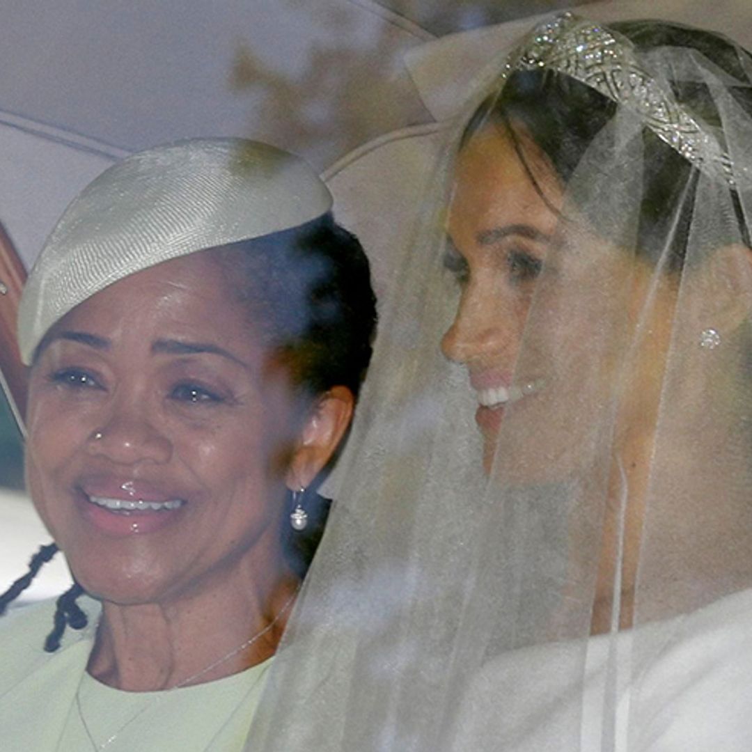 The mother-of-the-bride! Doria Ragland opts for pretty mint green dress for the royal wedding