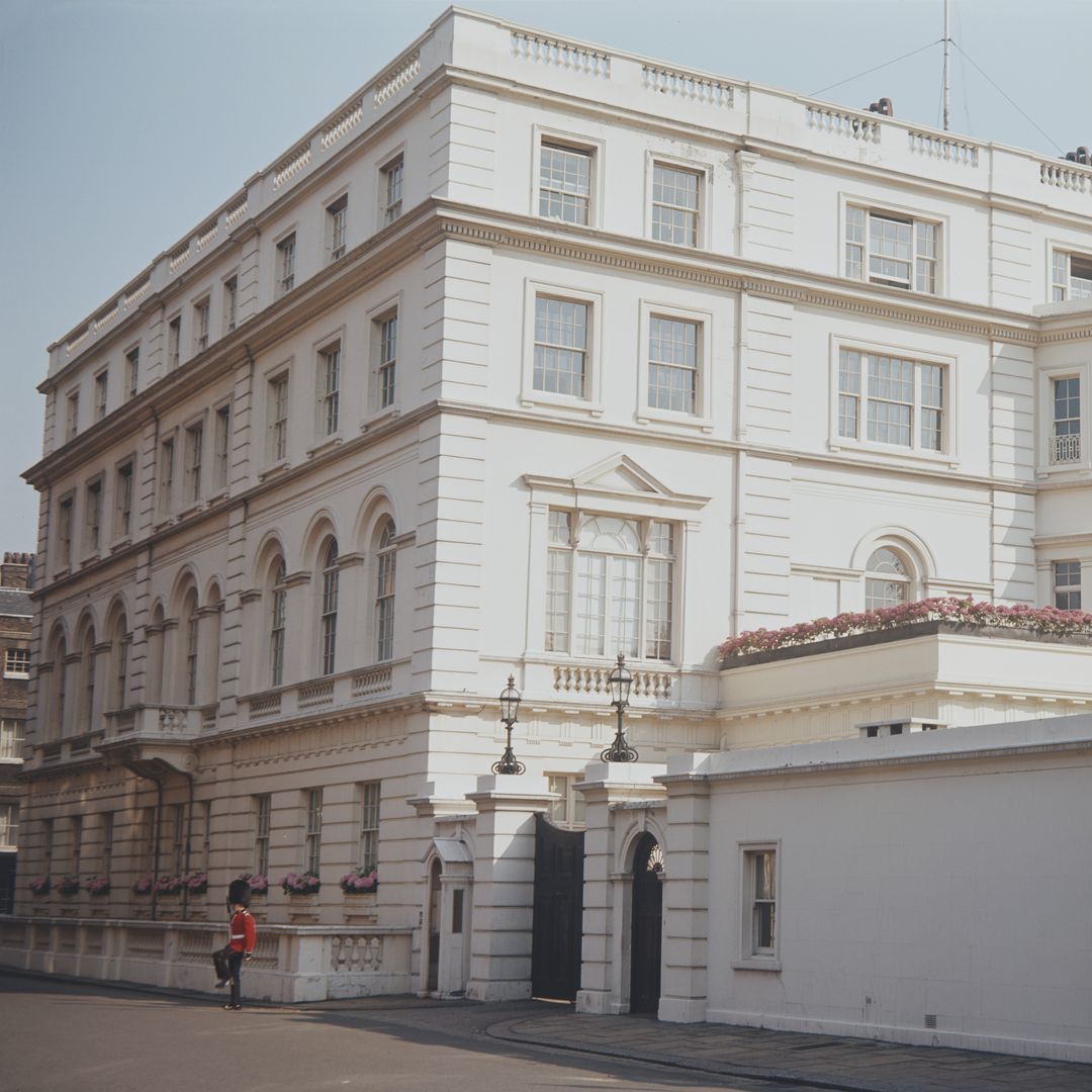 The exterior of Charles and Camilla's former home Clarence House
