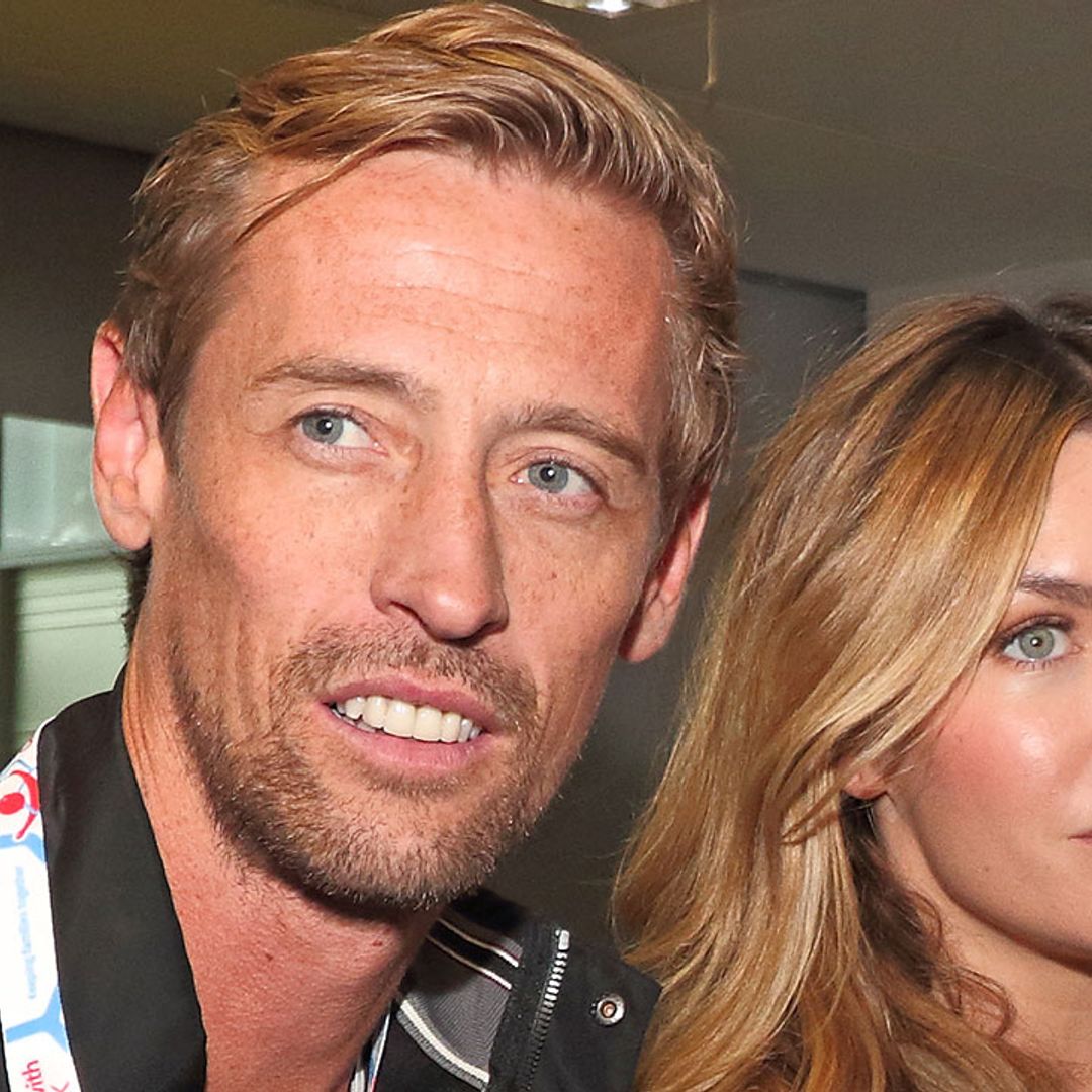 Abbey Clancy wears slinky cut-out dress for lift selfie with Peter Crouch