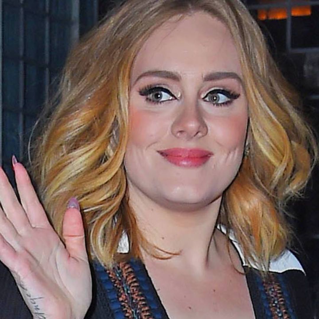 Adele looks sensational in chic mini skirt and tailored jacket during fun night out