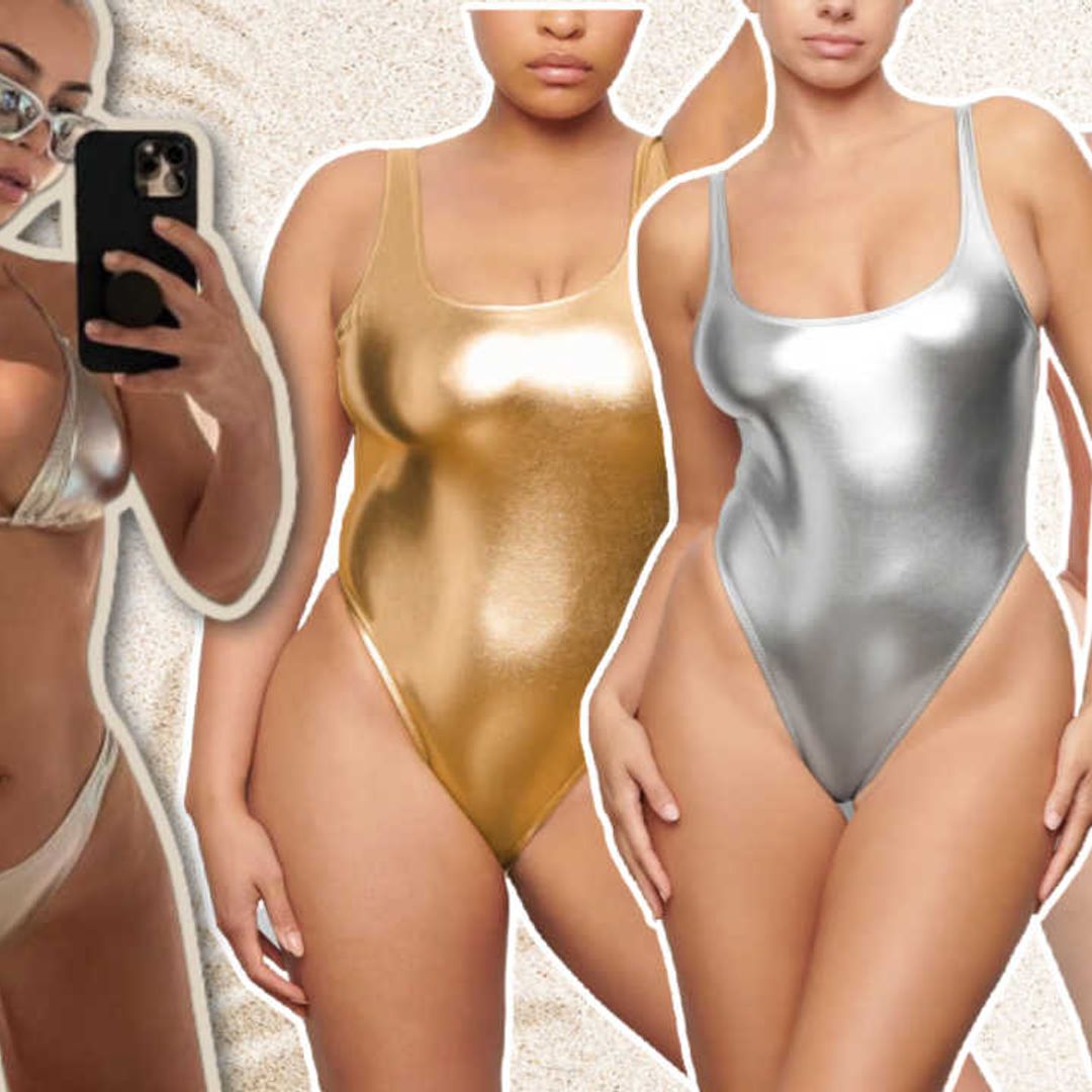 Kim Kardashian goes for the gold: SKIMS swimwear is back