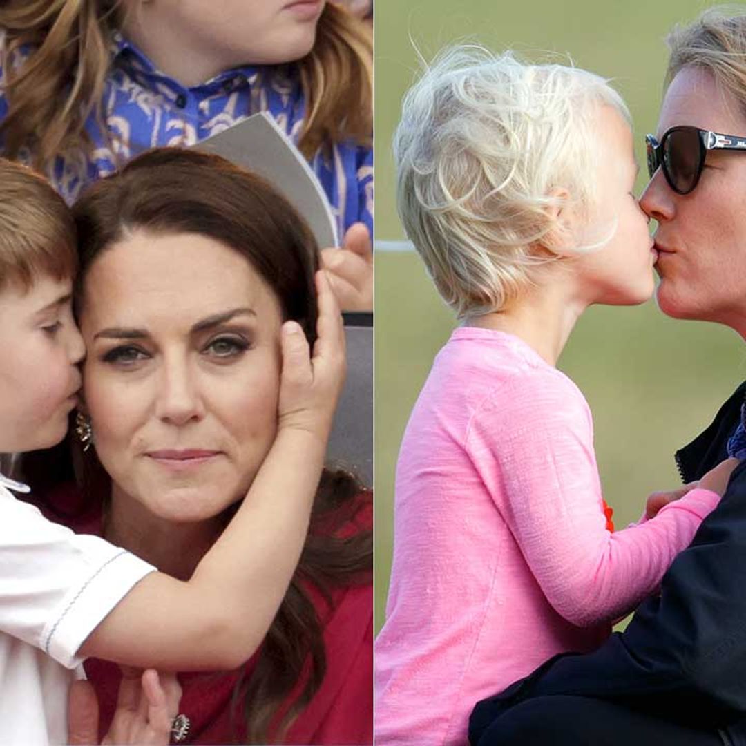 9 sweet photos of royal children kissing their parents in public