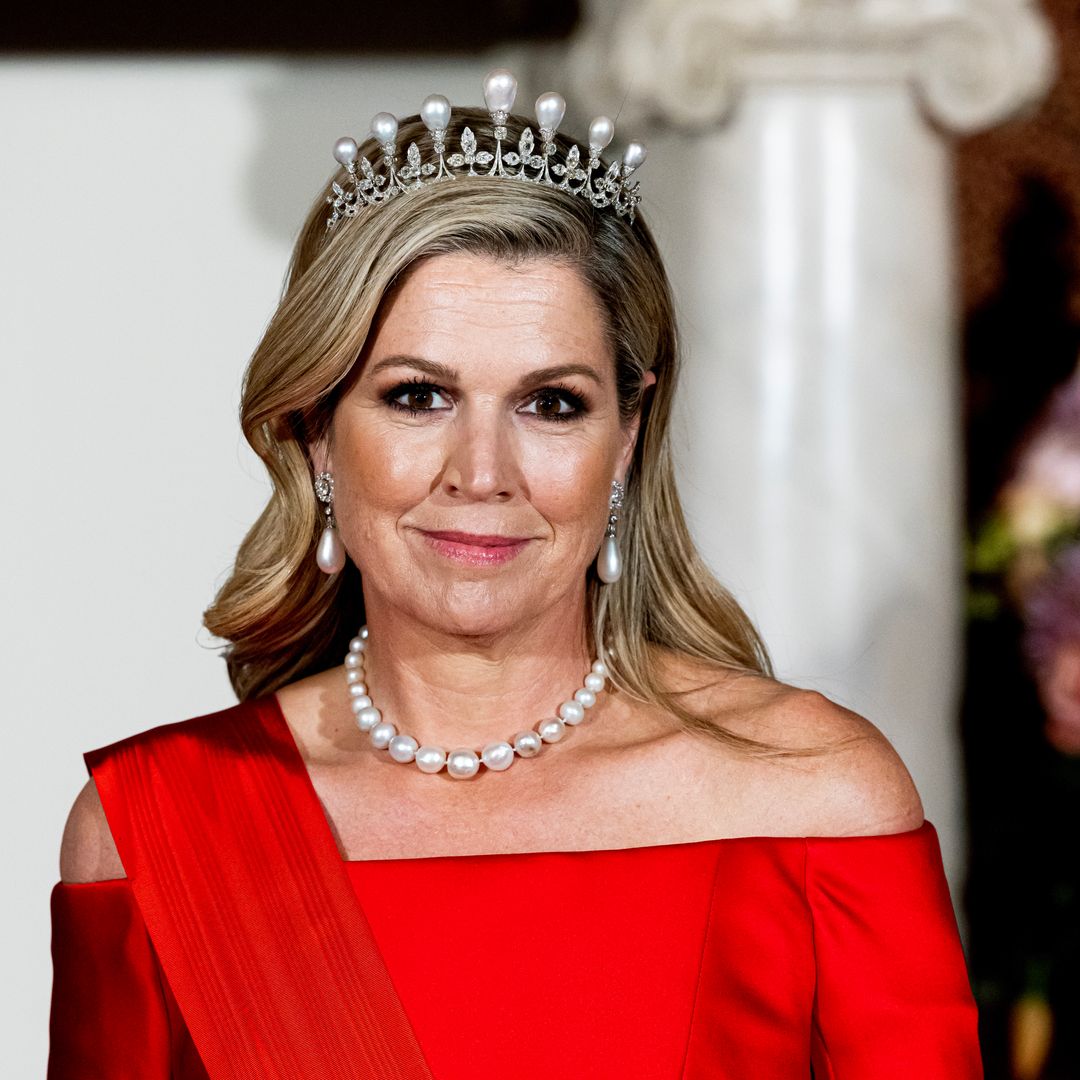Queen Maxima glows in striking royal tiara and puff-sleeve gown