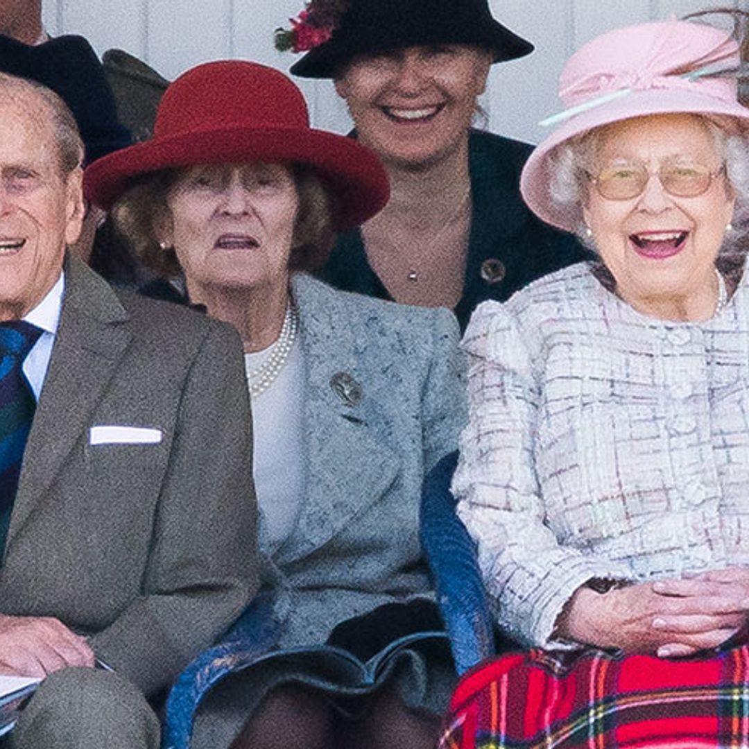 The Queen and Prince Philip happily reunite in public after Philip's absence at Trooping the Colour